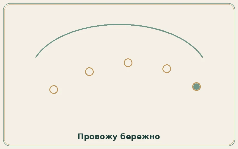 Иллюстрация: провожу бережно по пути